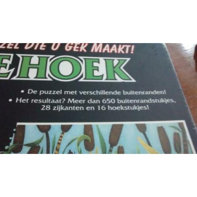 De Hoek, kattestaarten. Legpuzzel met 16 hoekstukjes