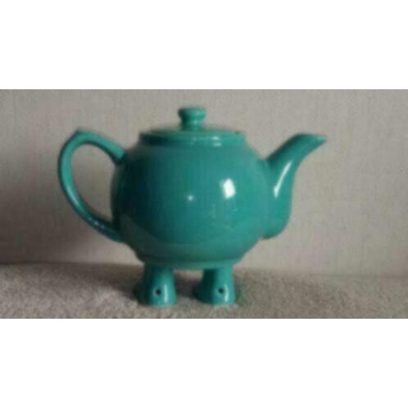 Theepot op voeten ( groen )