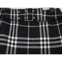 Marc Aurel Rok Maat 40/42 Zwart/wit 66% wol & Riem Top Staat
