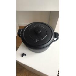 Zwarte gietijzeren pan Fontignac, 24 cm