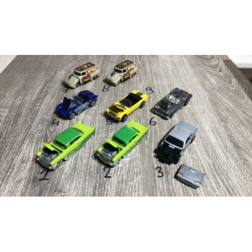 1/64 Hotwheels modellen auto’s €1.50 per stuk VAVB