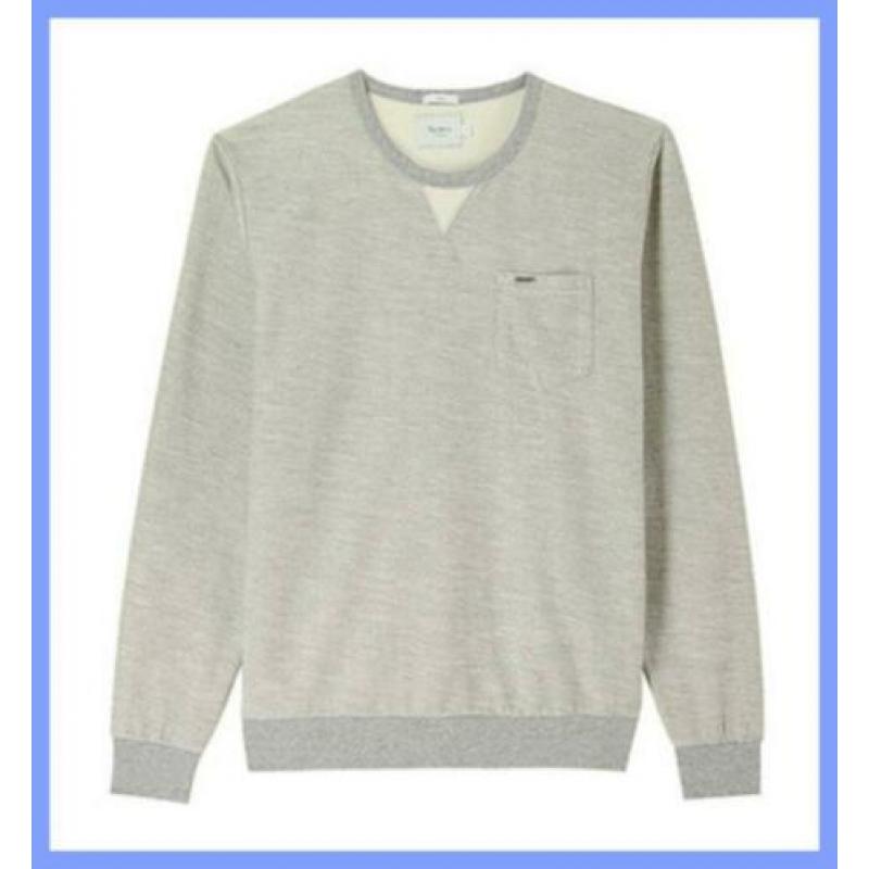 PEPE JEANS leuke Vintage afgewerkte Sweater Trui mt S NIEUW