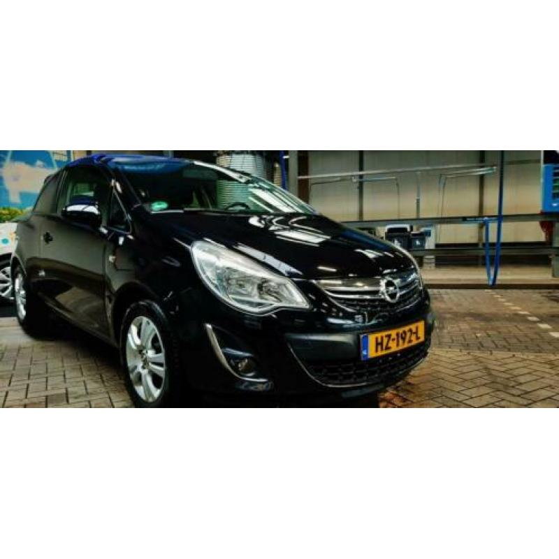Opel Corsa 1.2 Ecoflex 2011 Zwart in nieuwstaat NAP Android