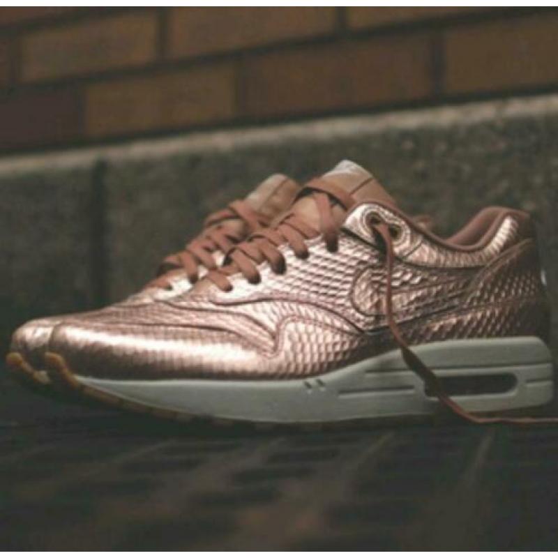 Nike Air Max 1 Cut Out Premium Bronze Snake 38