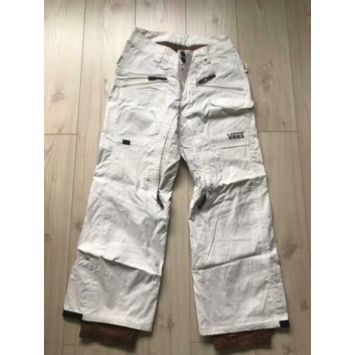 Crème witte sneeuwbroek VANS maat M