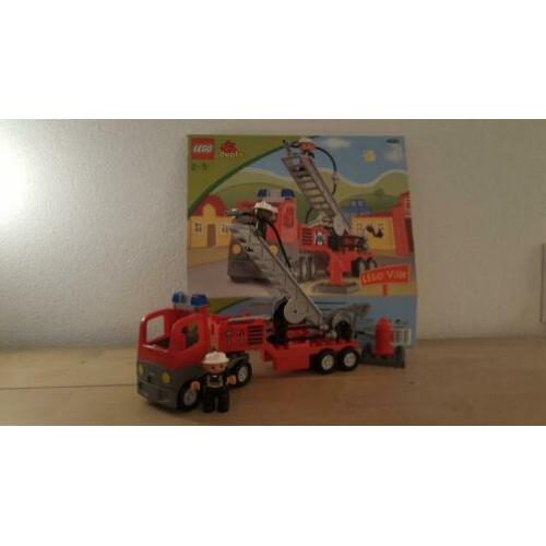 Duplo Lego Ville 4681 Ladderwagen / Brandweerwagen