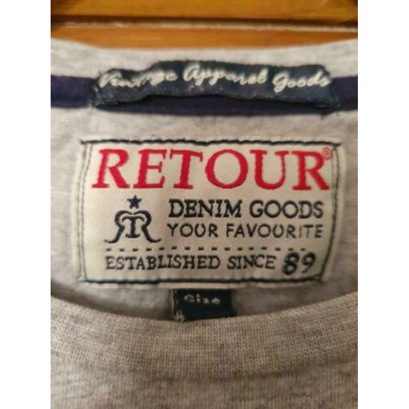 Mooie grijs shirt van Retour, maat 11-12 jaar / 170