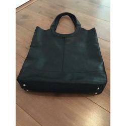 MicMac bag zwart leer