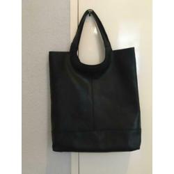 MicMac bag zwart leer