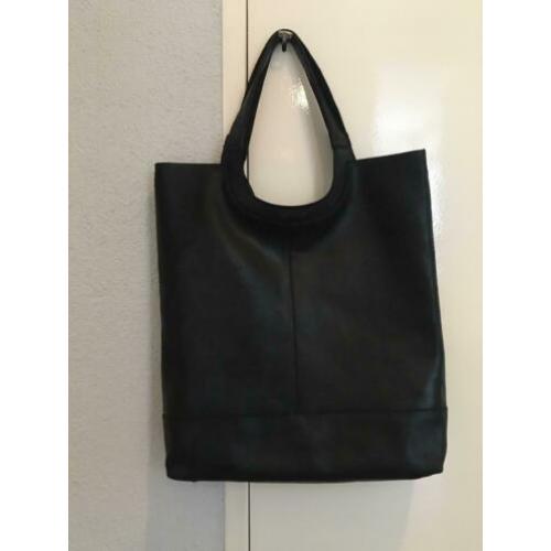 MicMac bag zwart leer