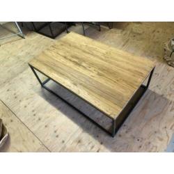 Salontafels teak 110 x 70 € 250