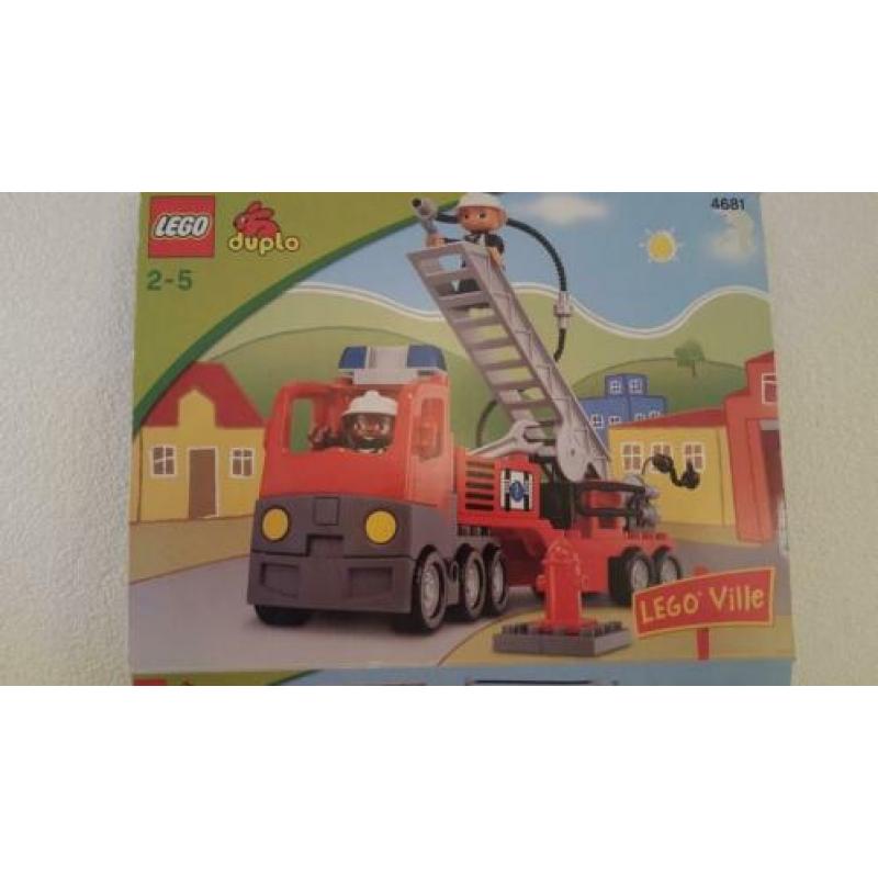 Duplo Lego Ville 4681 Ladderwagen / Brandweerwagen