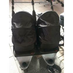 Hele fijne en mooie tweeling / duo Kees kinderwagen te koop!