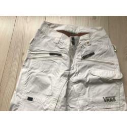Crème witte sneeuwbroek VANS maat M