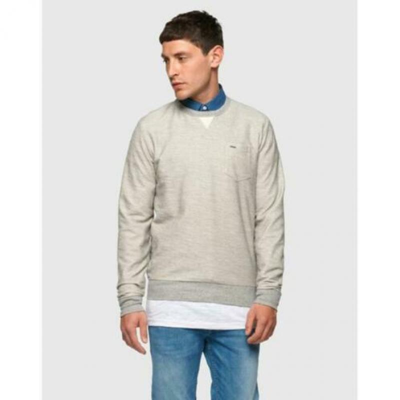 PEPE JEANS leuke Vintage afgewerkte Sweater Trui mt S NIEUW
