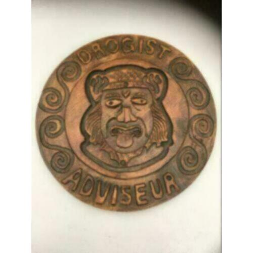 "Gaper" Houten bord “drogist” adviseur 34,5 cm