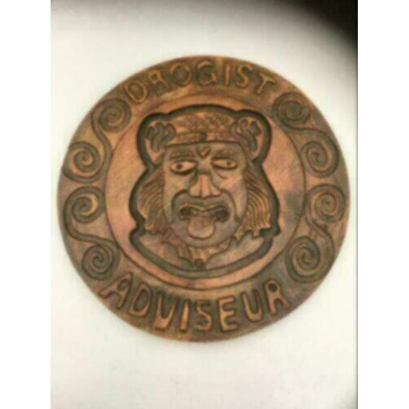 "Gaper" Houten bord “drogist” adviseur 34,5 cm