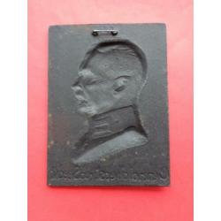 Twee plaquettes Generaloberst Von Seeckt , 14,5 x 10 cm.