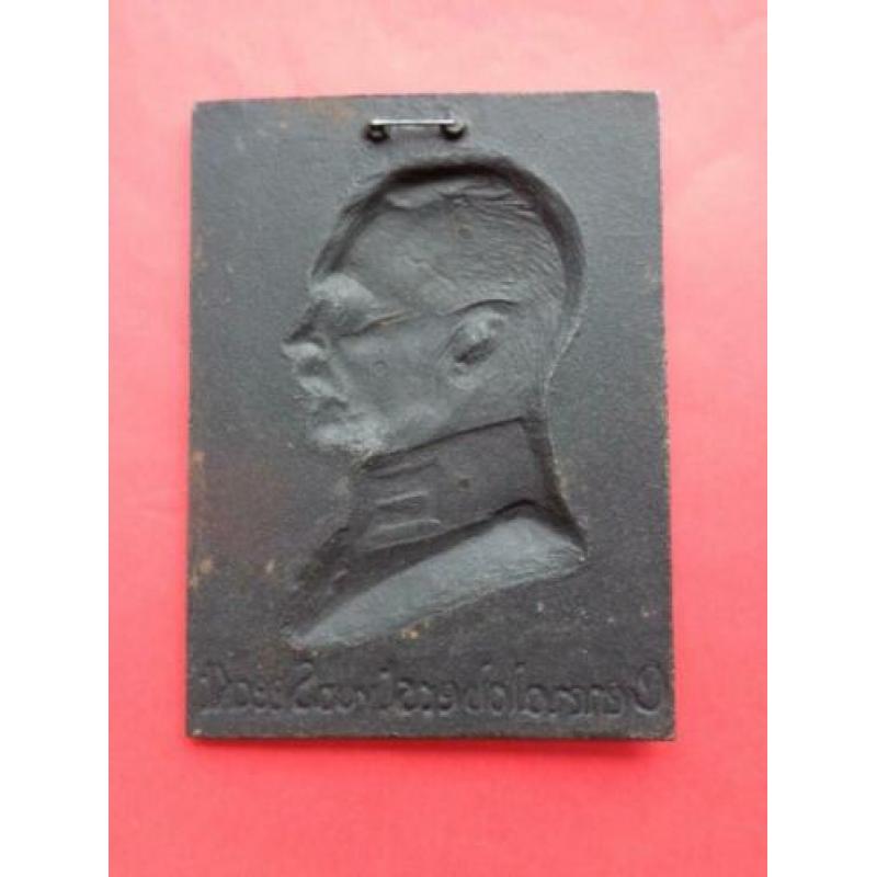 Twee plaquettes Generaloberst Von Seeckt , 14,5 x 10 cm.