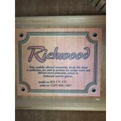 Richwood akoestische gitaar rd17c ce incl gigbag
