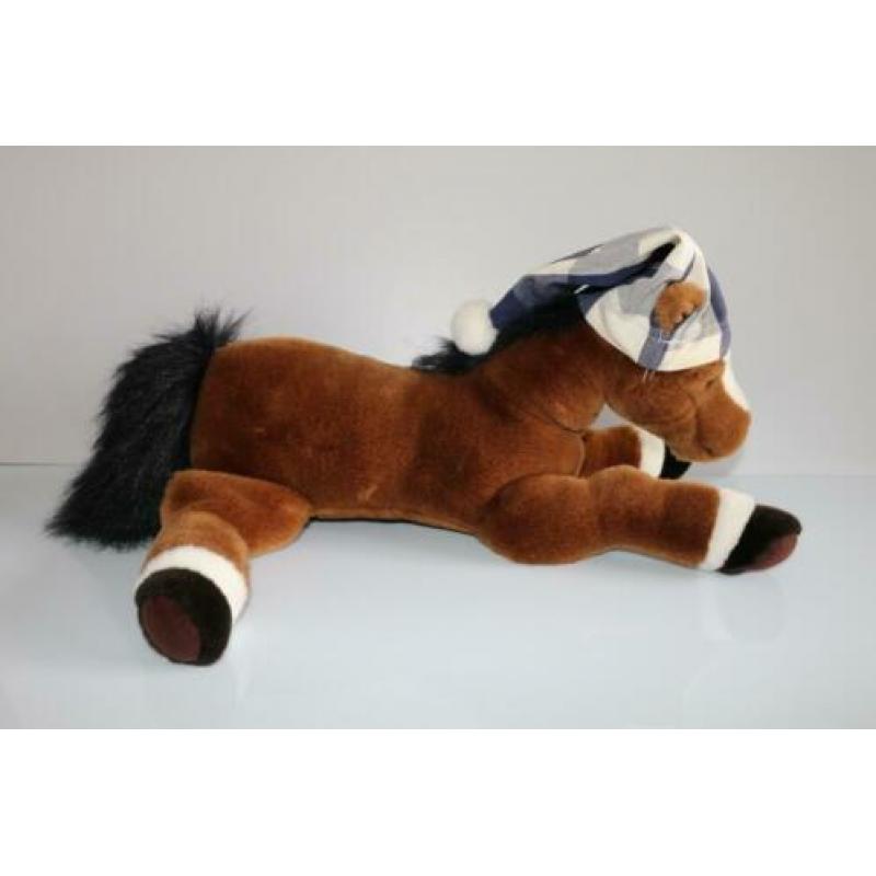 Hästens paard Toto slaapmuts knuffel bruin cadeautip