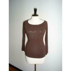 NIEUW !!! MET top mt. 36 mooie strass logo print