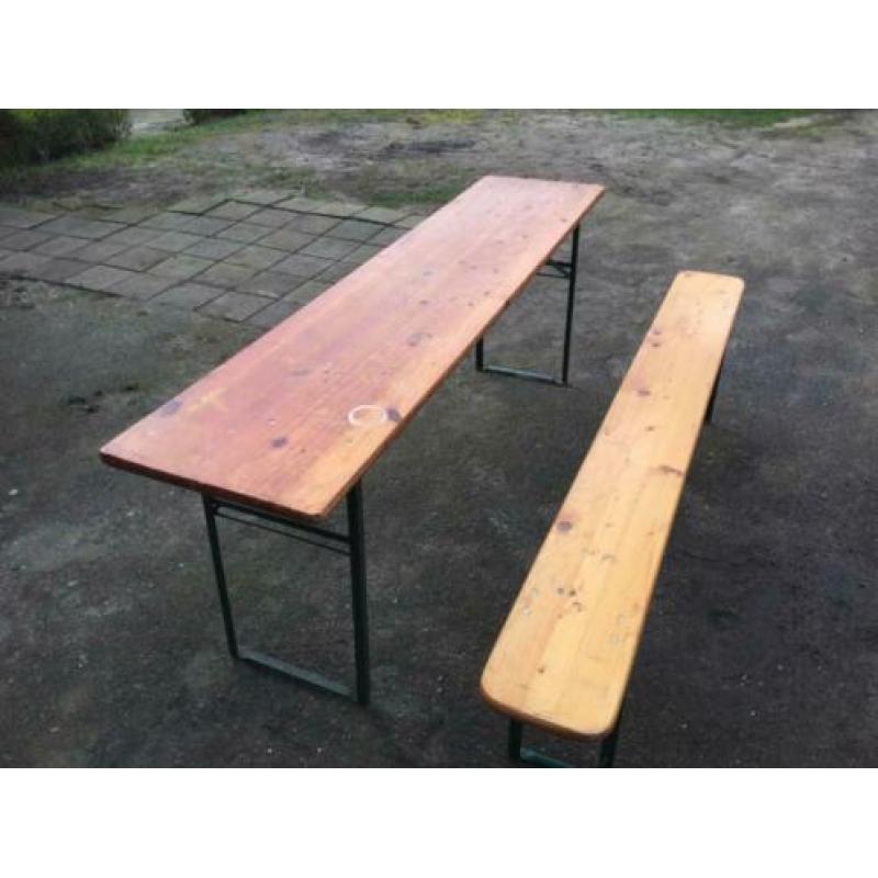 Biertafel picknicktafel te koop inklapbaar