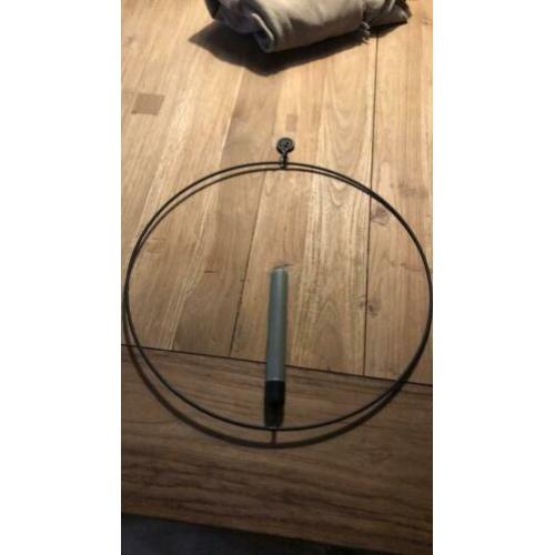 Metalen decoratie kaarsen houder, 45 cm