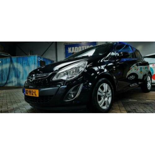 Opel Corsa 1.2 Ecoflex 2011 Zwart in nieuwstaat NAP Android