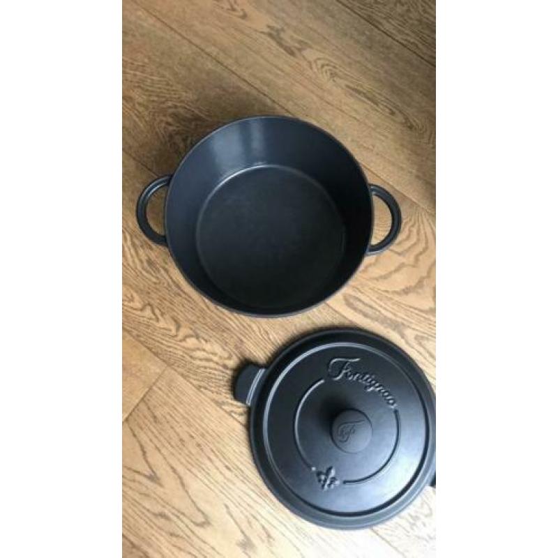 Zwarte gietijzeren pan Fontignac, 24 cm