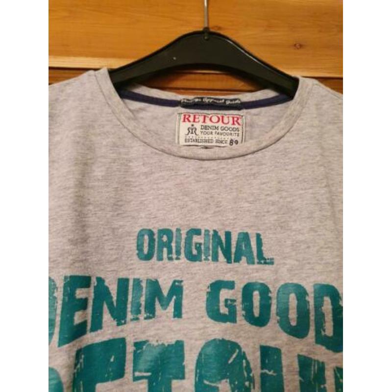 Mooie grijs shirt van Retour, maat 11-12 jaar / 170