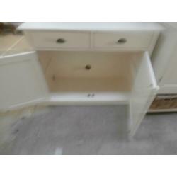 Prachtige witte grenen tv kast