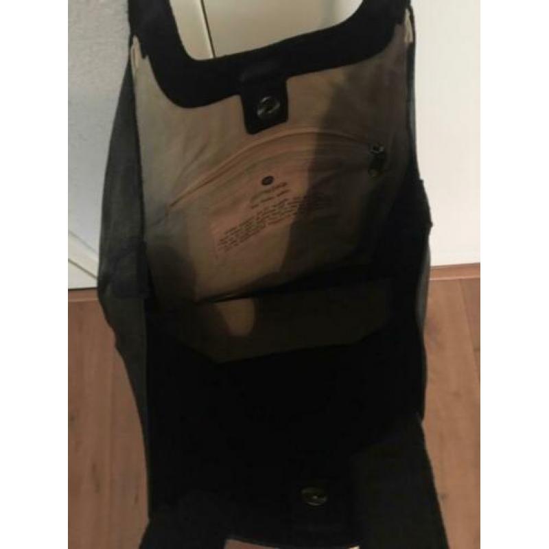 MicMac bag zwart leer