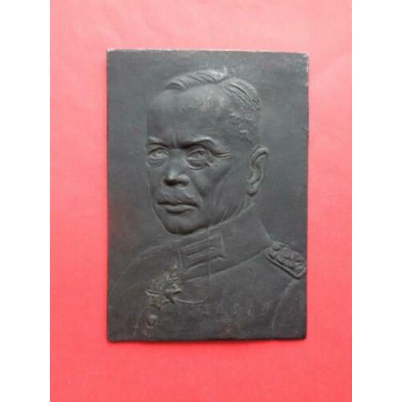 Twee plaquettes Generaloberst Von Seeckt , 14,5 x 10 cm.