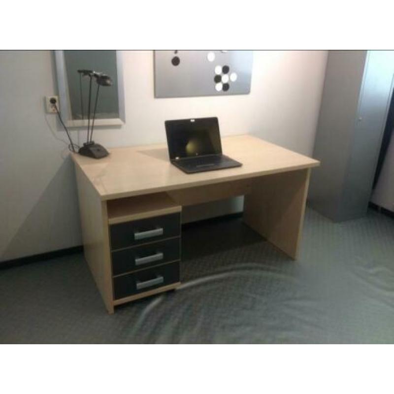 Degelijk bed, bureau en boekenkast Trenhopper