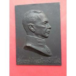 Twee plaquettes Generaloberst Von Seeckt , 14,5 x 10 cm.