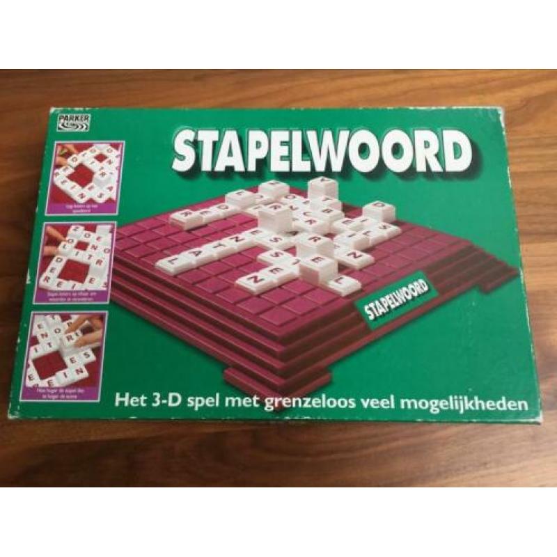 Stapelwoord van Parker een soort Scrable variant