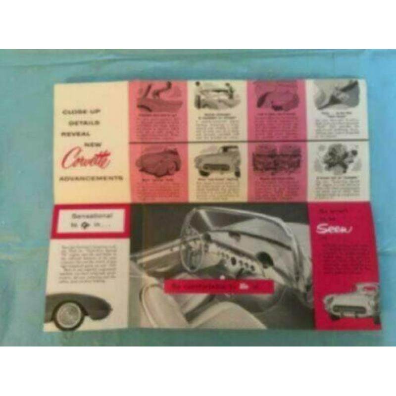 1956 Chevrolet Corvette Brochure USA