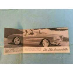 1956 Chevrolet Corvette Brochure USA