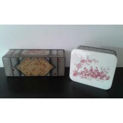 Vintage Retro 2 blikken Patria creamcrackers