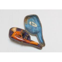 Sigarenhouder van meerschuim en amber, vermoed. rond 1900