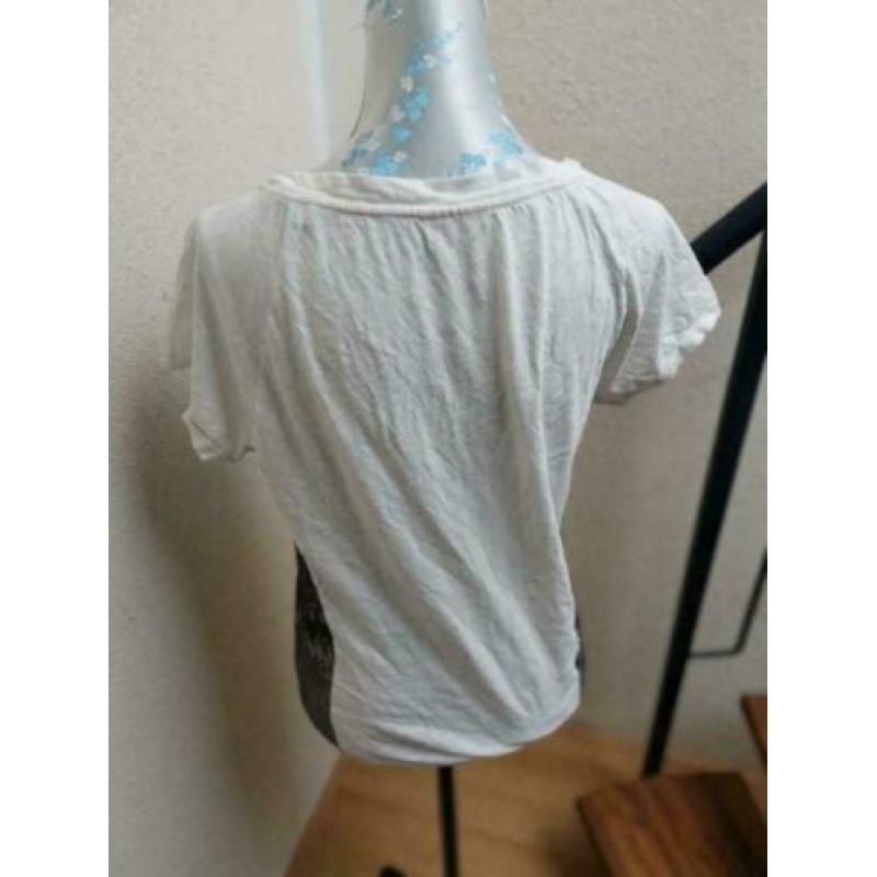 Didi mooi wit shirt met korte mouw mt M ZGAN
