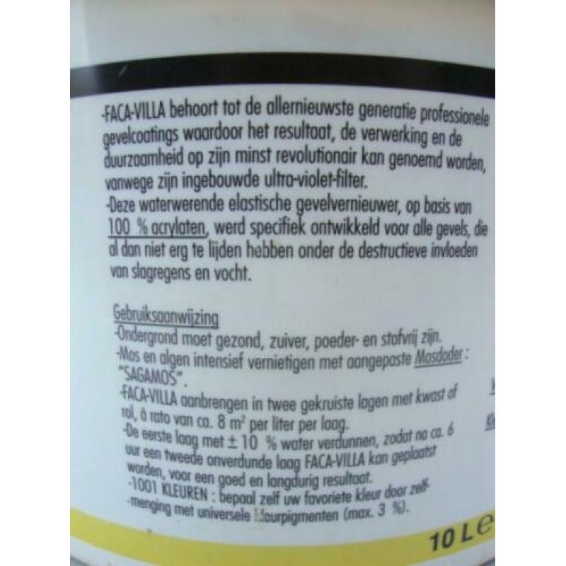 Aquaplan gevelvernieuwer face villa elastische coating