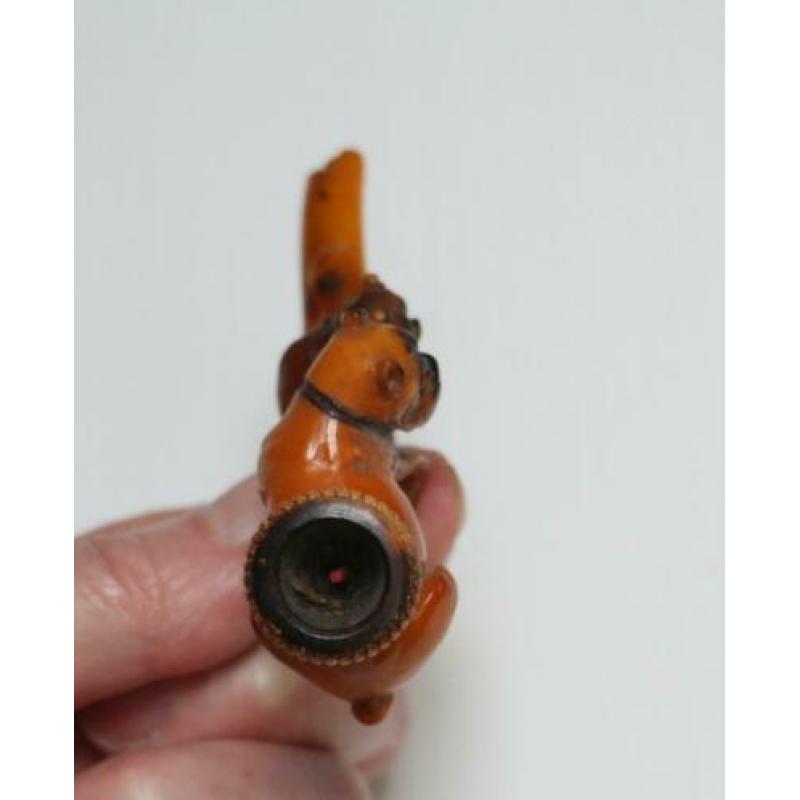 Sigarenhouder van meerschuim en amber, vermoed. rond 1900