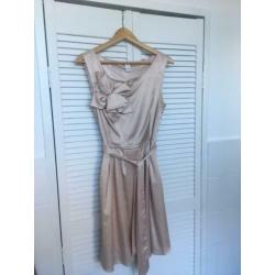 VILA jurk oudroze/nude/champagne maat M *bruiloft*