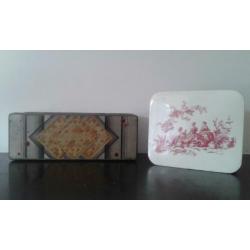 Vintage Retro 2 blikken Patria creamcrackers