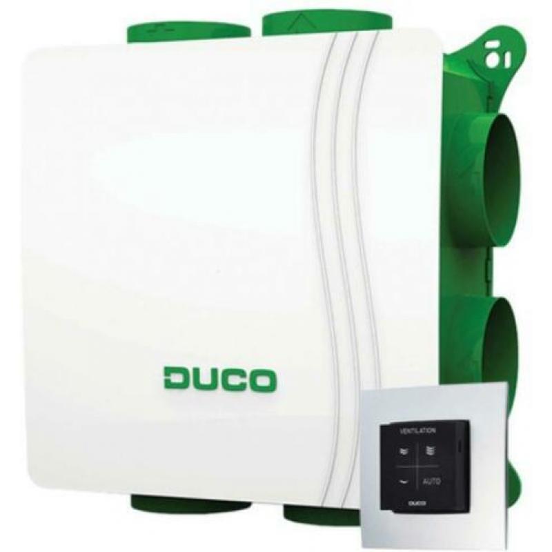 DucoBox Silent met randaarde stekker + VOCHT boxsensor + bed