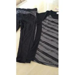 Leontien sportset capri met t-shirt mt M of L nieuw