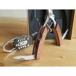 Laguiole Vissersset mes/tang/lid grip.....Nieuw in doos...