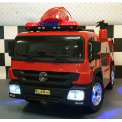 Elektrische kinderauto Brandweer 12volt, verlichting/geluid